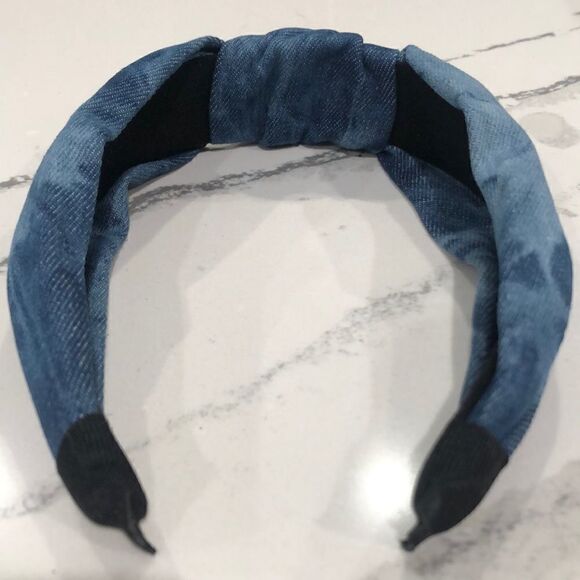 Beautiful Vintage style tie dye denim headband - Picture 3 of 4